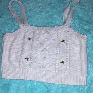 Adorable, crop top knitted